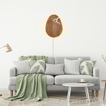 Crack Egg Houthars Wandlamp Decoratieve wandlamp